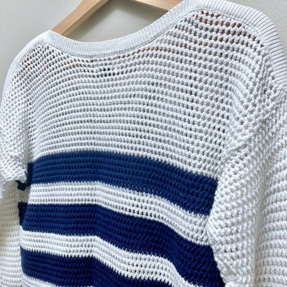 NWT Old Navy Stripe Crochet Sweater - Picture 6 of 6